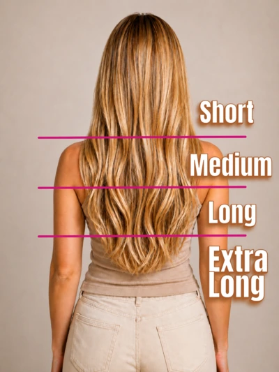 Hair length guide for smoothing and treatment pricing